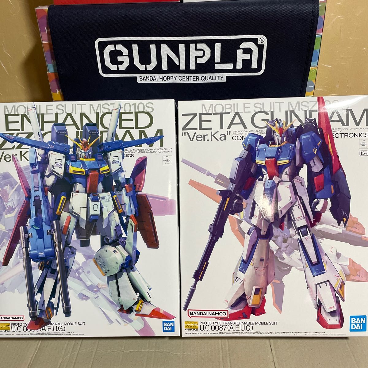 MG 1/100 強化型ZZガンダム Ver.Ka （プレバン限定）& MG 1/100 Zガンダム Ver.Ka 2点セット