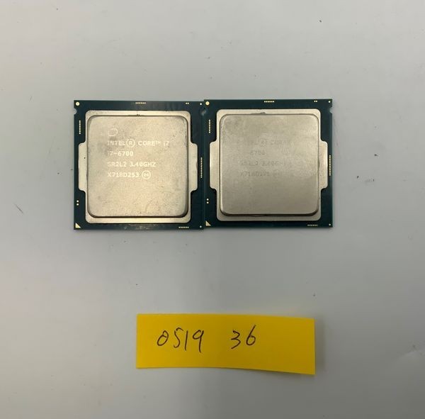 ●中古/cpu/ i7-6700 SR2L2 3.40GHz(4.00 GHz) 4コア 8スレッド LGA1151 管理番号：20230519-36 2個セット_画像1