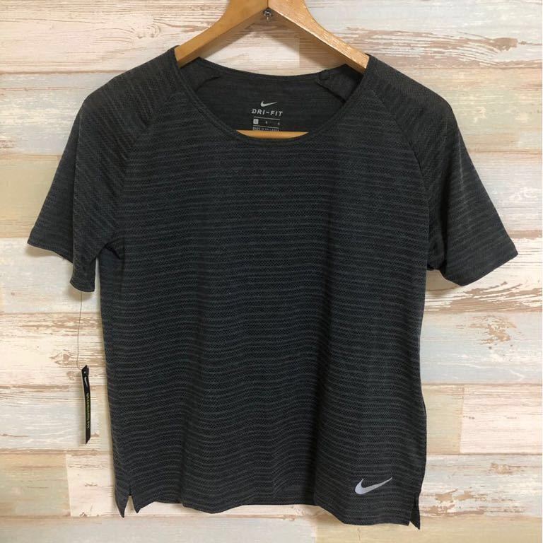 新品 定価4400円 Mサイズ NIKE ナイキ レディース マイラー ショートスリーブ ランニングトップ 891173-010 半袖Tシャツの画像1