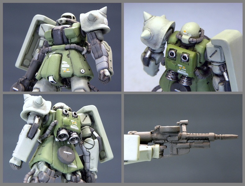 ガンダムアーティファクト改造 ザクII(センチネル版) 塗装済み完成品 9