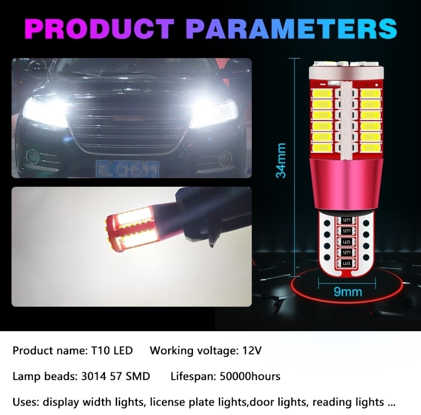 超爆光！ホンダ バモス ホビオ T10 LED ルームランプ バックランプ ナンバー灯 9個セット ホワイト ダイハツ HM3 4 HJ1 2 /45/57/26/T31_画像3