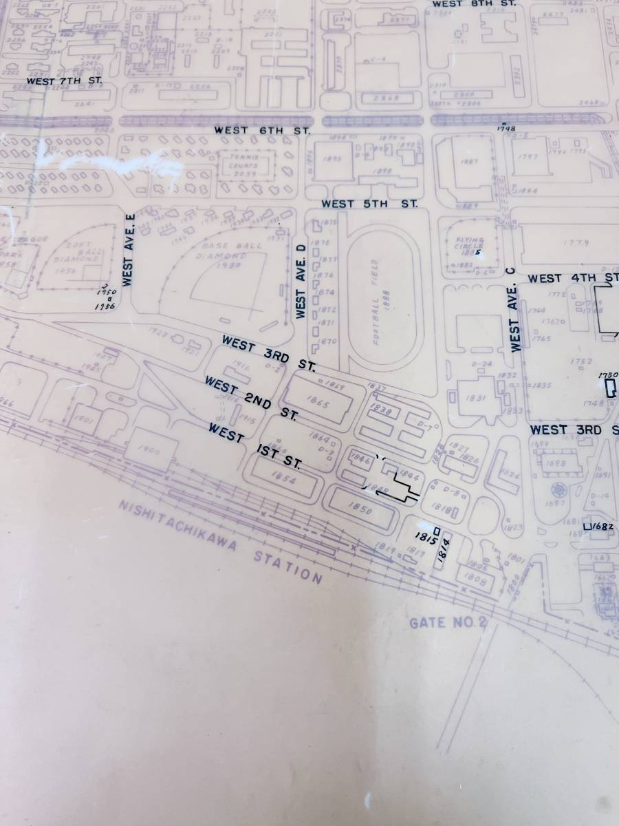  ценный *[ античный Tachikawa станция * запад Tachikawa станция вокруг старая карта ] Tachikawa полет место / скользить пробег ./ вооруженные силы США ВВС основа земля / армия /T55-299