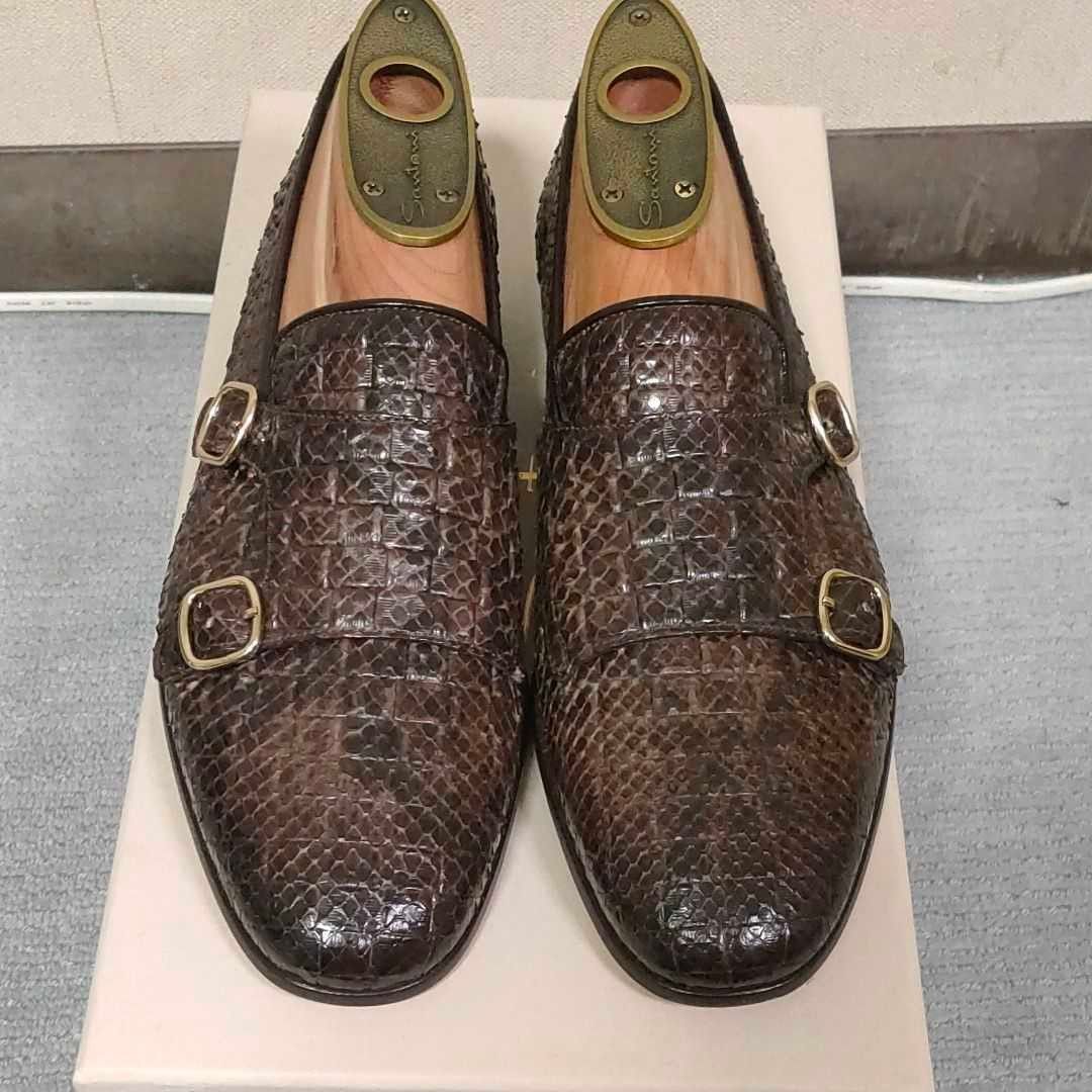 【新品未使用】santoni サントーニ ローファー ワニ皮 クロコダイル