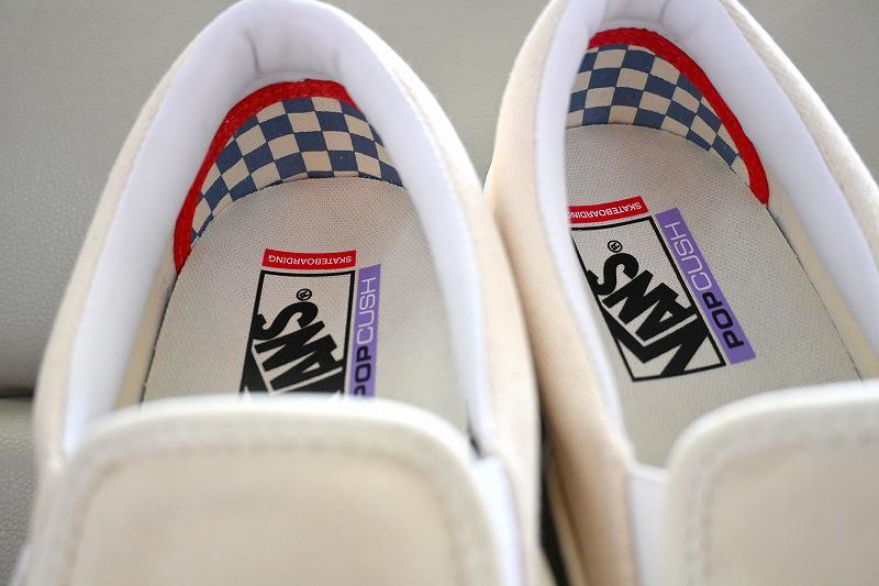 新品未使用 VANS バンズ KATE SLIP-ON スエード 革 スケートスリッポン 正規品 VN0A5FCAACV ホワイト 白 U10センチ 28センチ送料無料_画像5