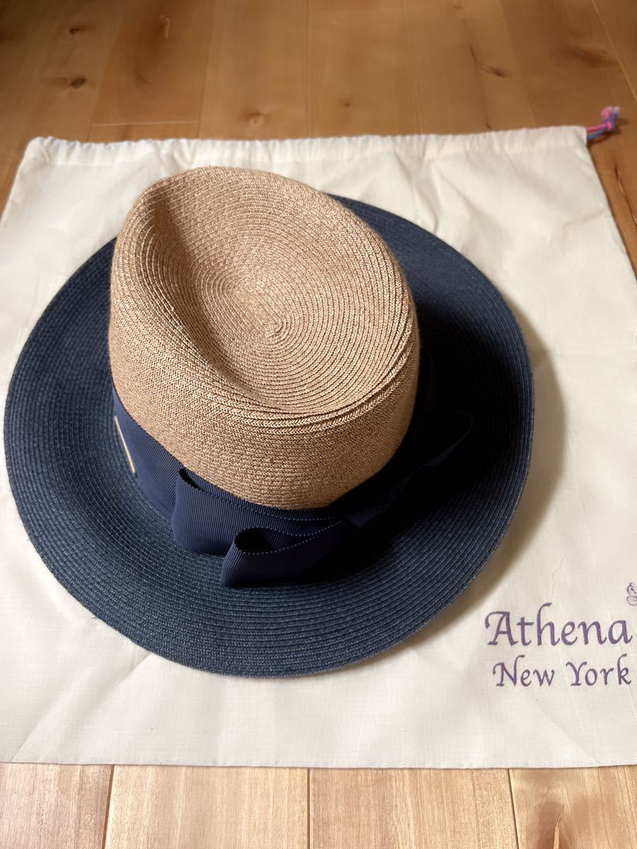 アシーナ ニューヨーク Athena New York 2トーン ストローハット