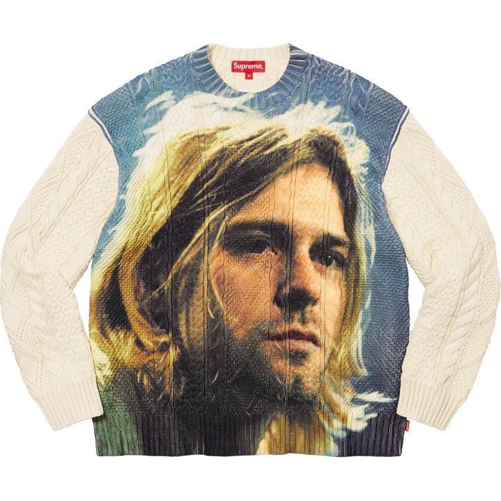 国内正規品 新品未使用 supreme kurt cobain sweater L シュプリーム カートコバーン