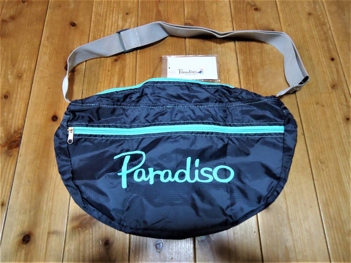 ◆Paradiso パラディーゾ ショルダーバッグ　収納式　/ 未使用品 /　■サイズ：40cm×10cm×22cm ■カラー：ネイビー　□送料無料