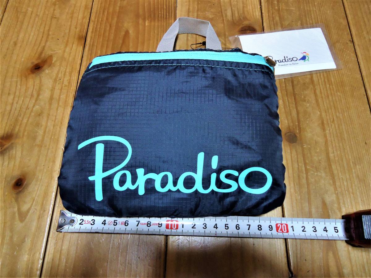 ◆Paradiso パラディーゾ ショルダーバッグ　収納式　/ 未使用品 /　■サイズ：40cm×10cm×22cm ■カラー：ネイビー　□送料無料