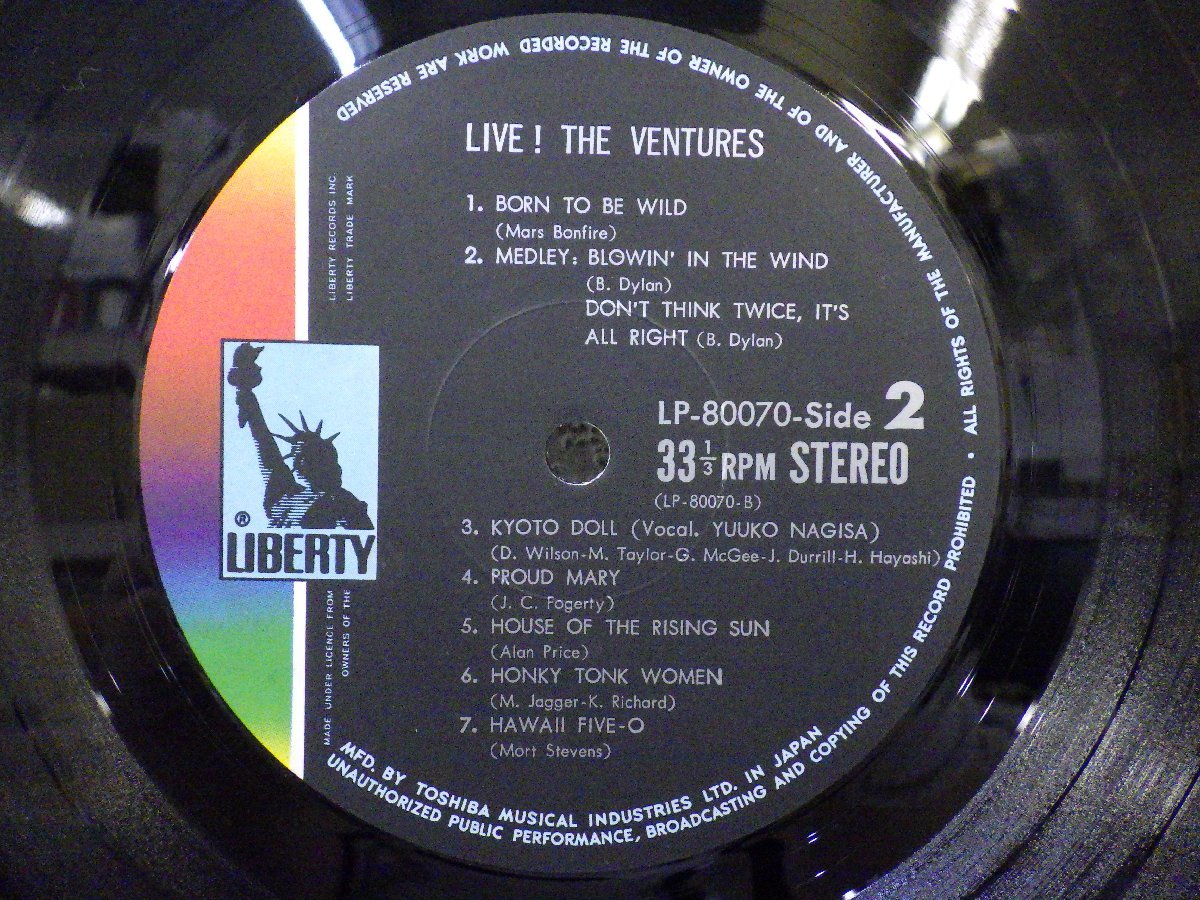 LP レコード 帯 THE VENTURES ベンチャーズ LIVE THE VENTURES ライヴ ザ ベンチャーズ 【E-】 D12520U_画像5