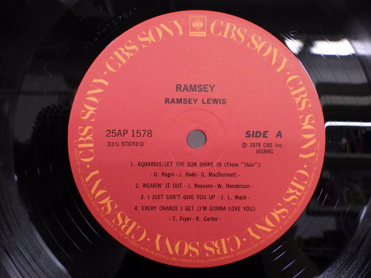 LP レコード 帯 RAMSEY LEWIS ライゼム ルイス RAMSEY ライゼム モノローグ 【E+】 E7811H_画像4