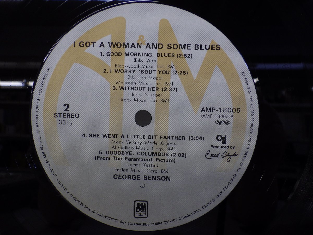 LP レコード 帯 George Benson ジョージ ベンソン I Got a Woman and Some Blues アイ ガット ア ウーマン 【E+】 D13141T_画像4