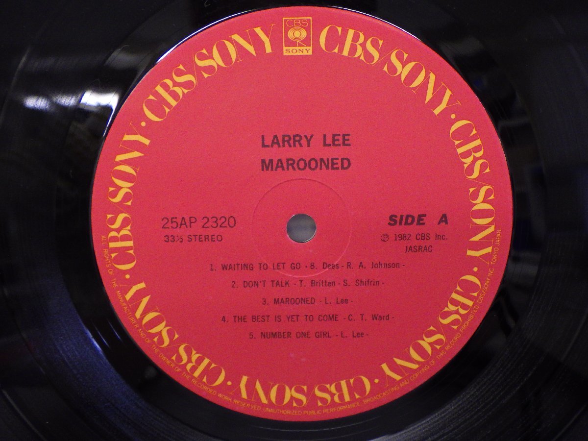 LP レコード 帯 LARRY LEE ラリー リー MAROONED ロンリーフリーウェイ【E-】D13710A_画像5