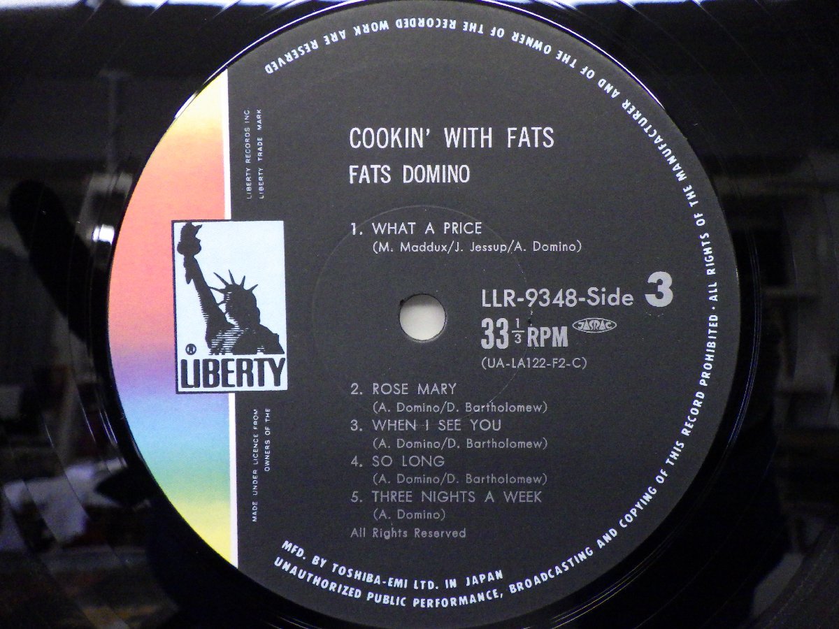 LP レコード 2枚組 FATS DOMINO ファッツ ドミノ COOKIN WITH FATS 【E+】 E8363K_画像6