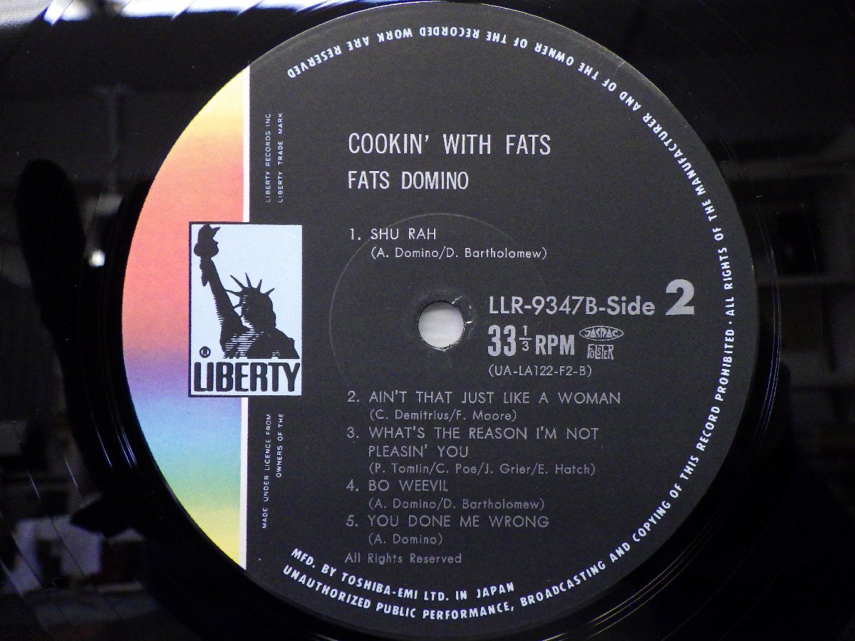 LP レコード 2枚組 FATS DOMINO ファッツ ドミノ COOKIN WITH FATS 【E+】 E8363Kの画像5