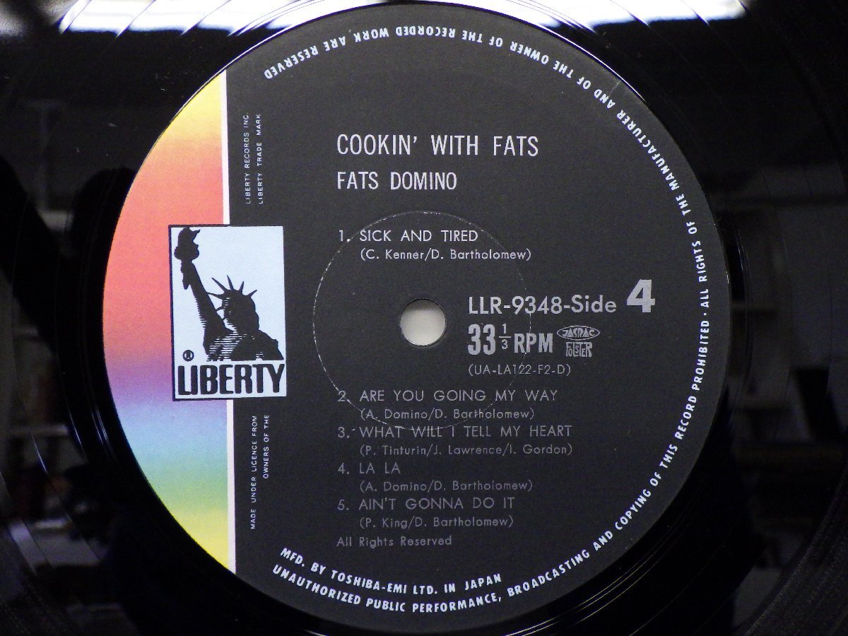 LP レコード 2枚組 FATS DOMINO ファッツ ドミノ COOKIN WITH FATS 【E+】 E8363Kの画像7