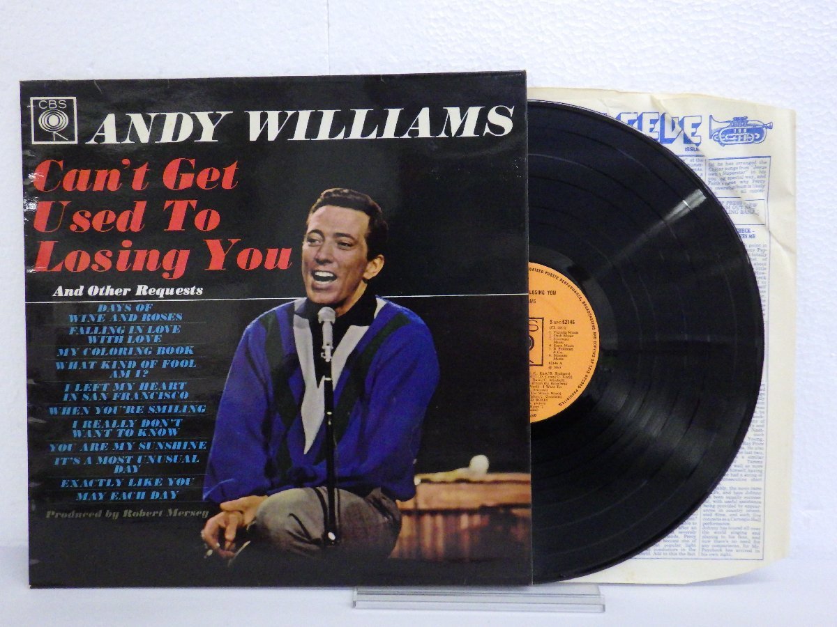 LP レコード ANDY WILLIAMS アンディ ウィリアムス Cant Get Used To Losing You 【E+】 D13784J_画像1