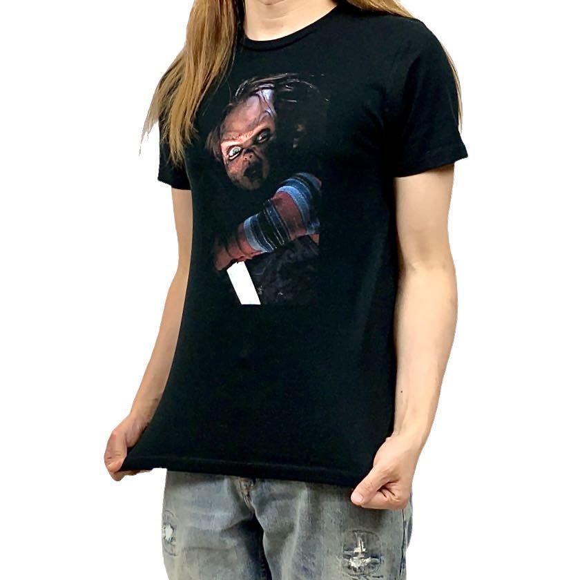 送料無料キャンペーン?】 S Tシャツ ホラー映画 グッドガイ人形 ナイフ