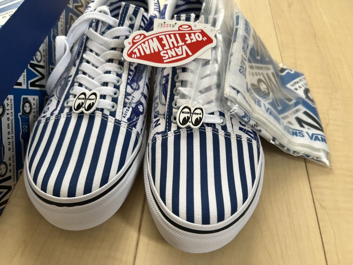 mooneyesとvansのコラボスニーカー！激レア！新品未使用！オールドスクール！27.5cm！ムーンアイズ ・バンズ・おまけ付き_画像2