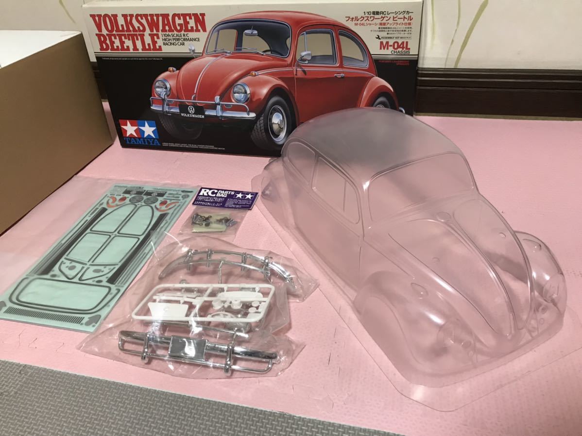 送料無料　1/10 フォルクスワーゲン ビートル 箱有 未塗装　ラジコンボディ タミヤ TAMIYA VOLKSWAGEN BEETLE M-04L用