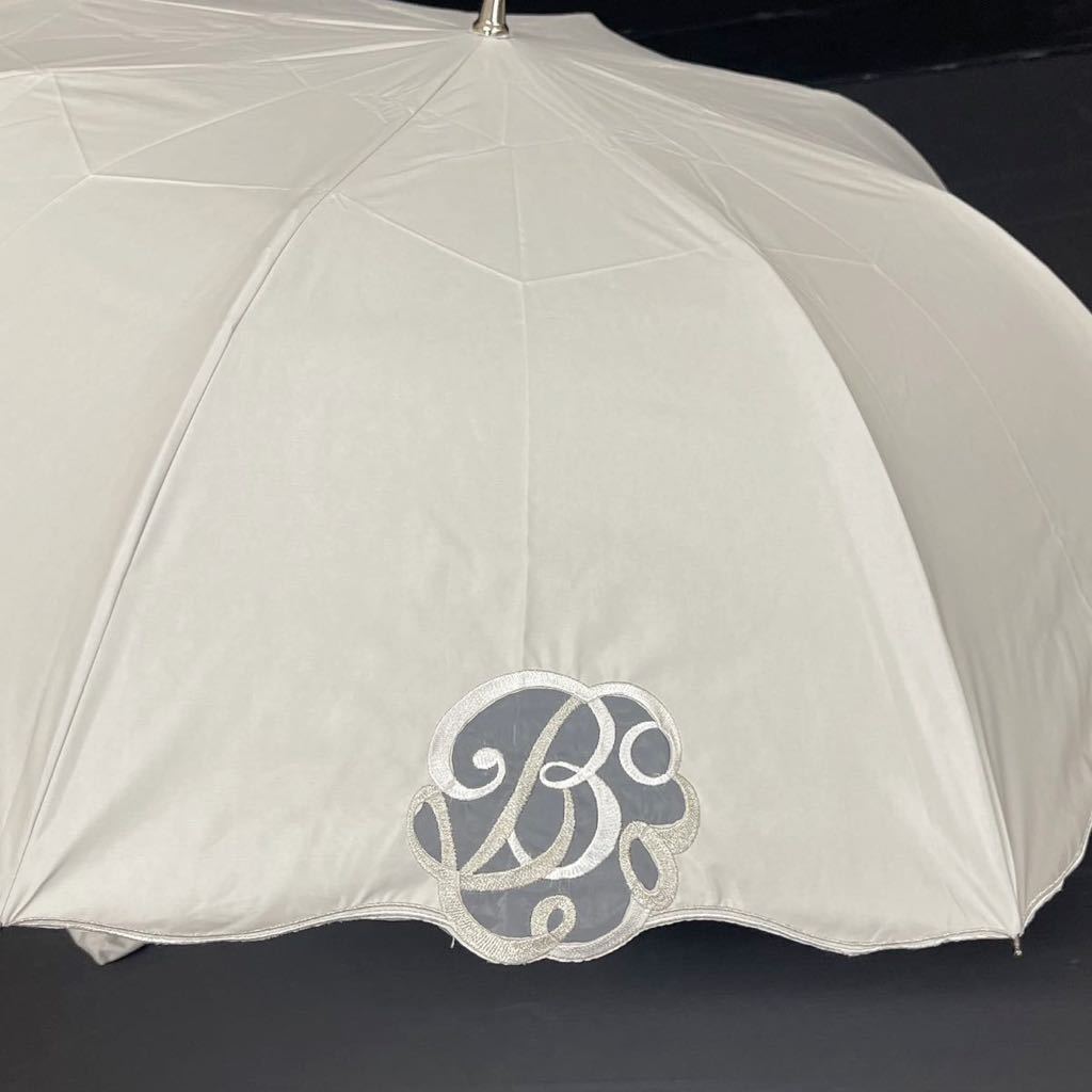  новый товар 51889 Blaoblao* светло-серый бур nji- Mark вышивка 1 класс затемнение . дождь двоякое применение складной зонт от солнца зонт от дождя легкий UV обработка .... верх Flat 