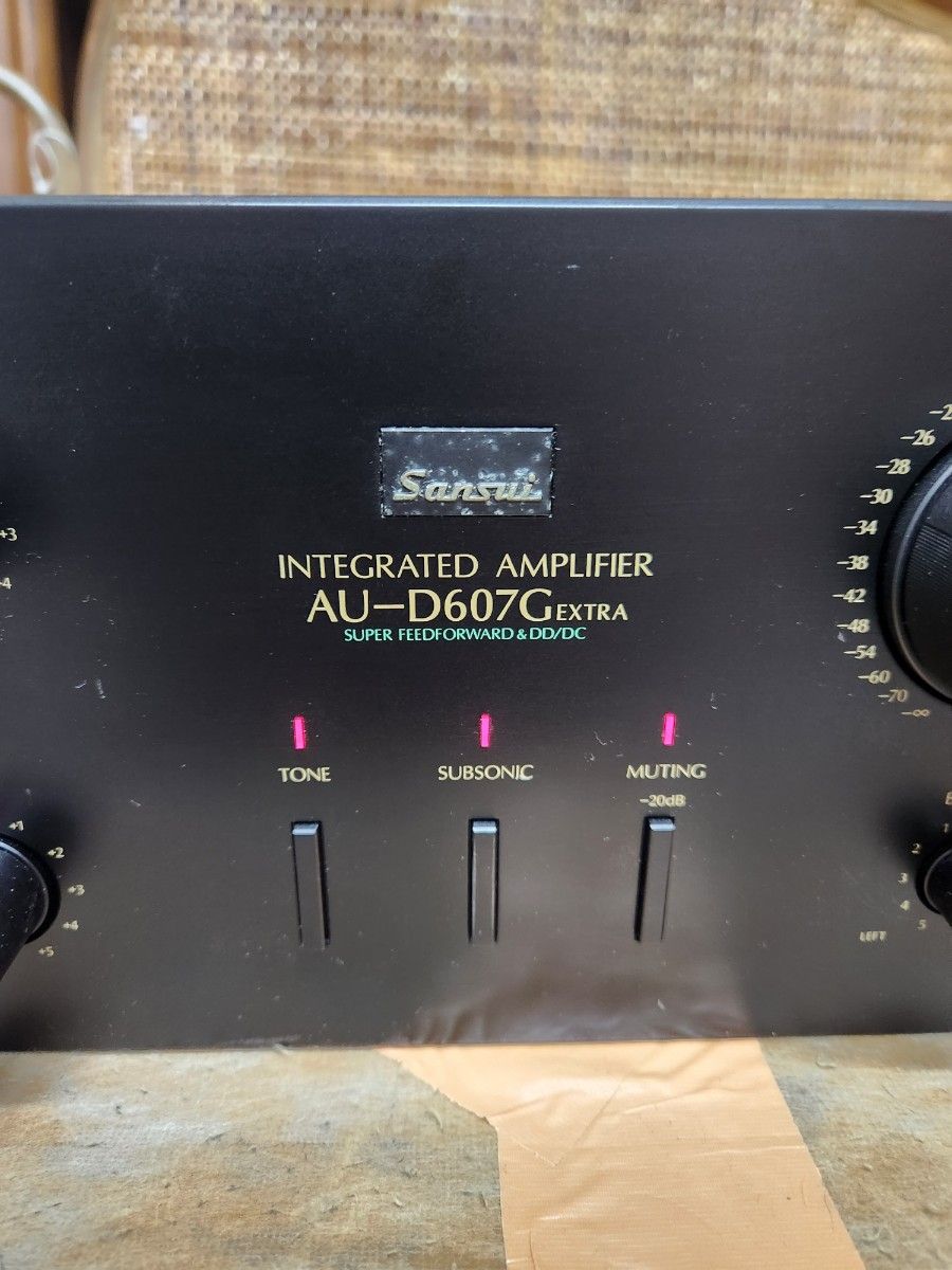 フルレストア整備済!完動超美品!山水プリメインアンプAU-D607G EXTRA