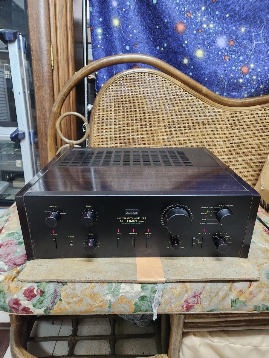 フルレストア整備済!完動超美品!山水プリメインアンプAU-D607G EXTRA