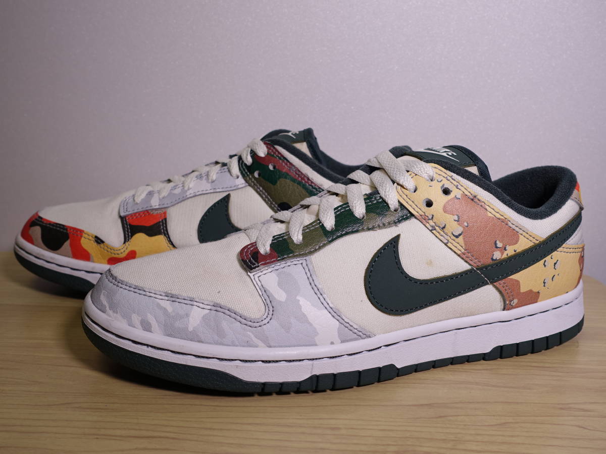 ◇ NIKE ナイキ DUNK LOW SE SAIL MULTI CAMO ダンク ロー SE セイルマルチカモ 迷彩【DH0957-100】◇ 26.5cm スニーカー