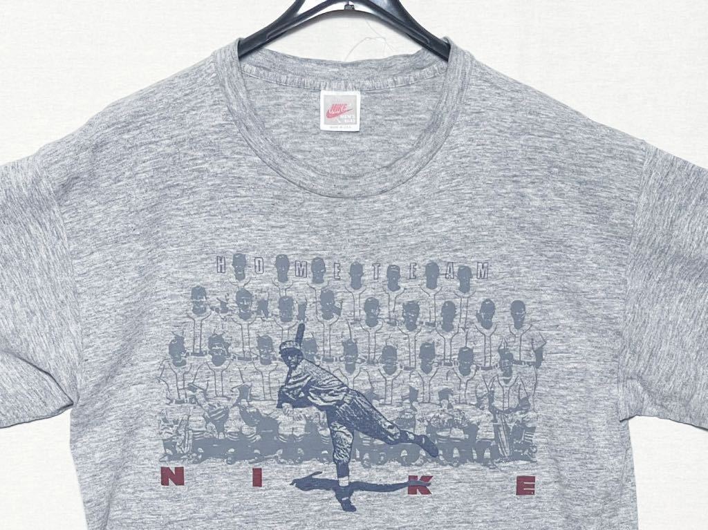 【90s NIKE】ナイキ 銀タグ Tシャツ USA製 ヴィンテージ HOMETEAM サイズL 当時物 ビンテージ 旧タグ_画像4
