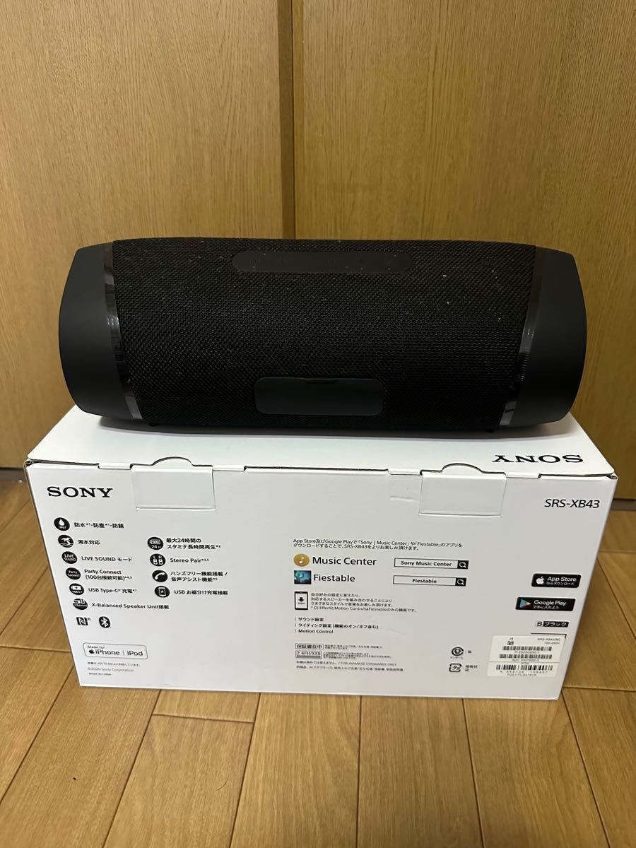 SONY Bluetoothスピーカー SRS-XB43 美品 ソニー|PayPayフリマ