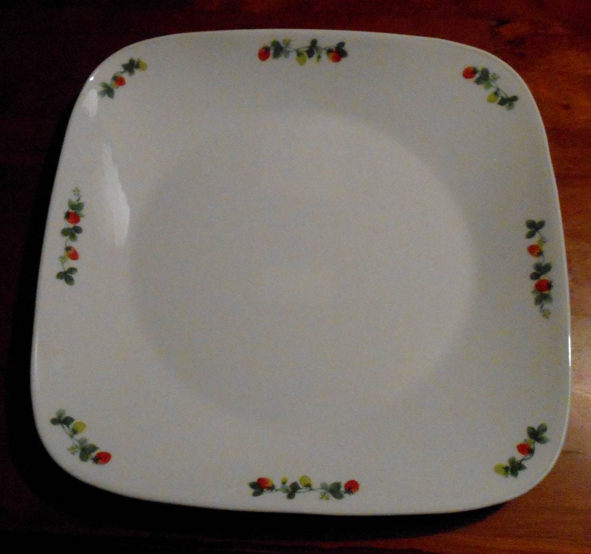 ★コレール CORELLE 四角形 オードブル 皿 1枚_画像1