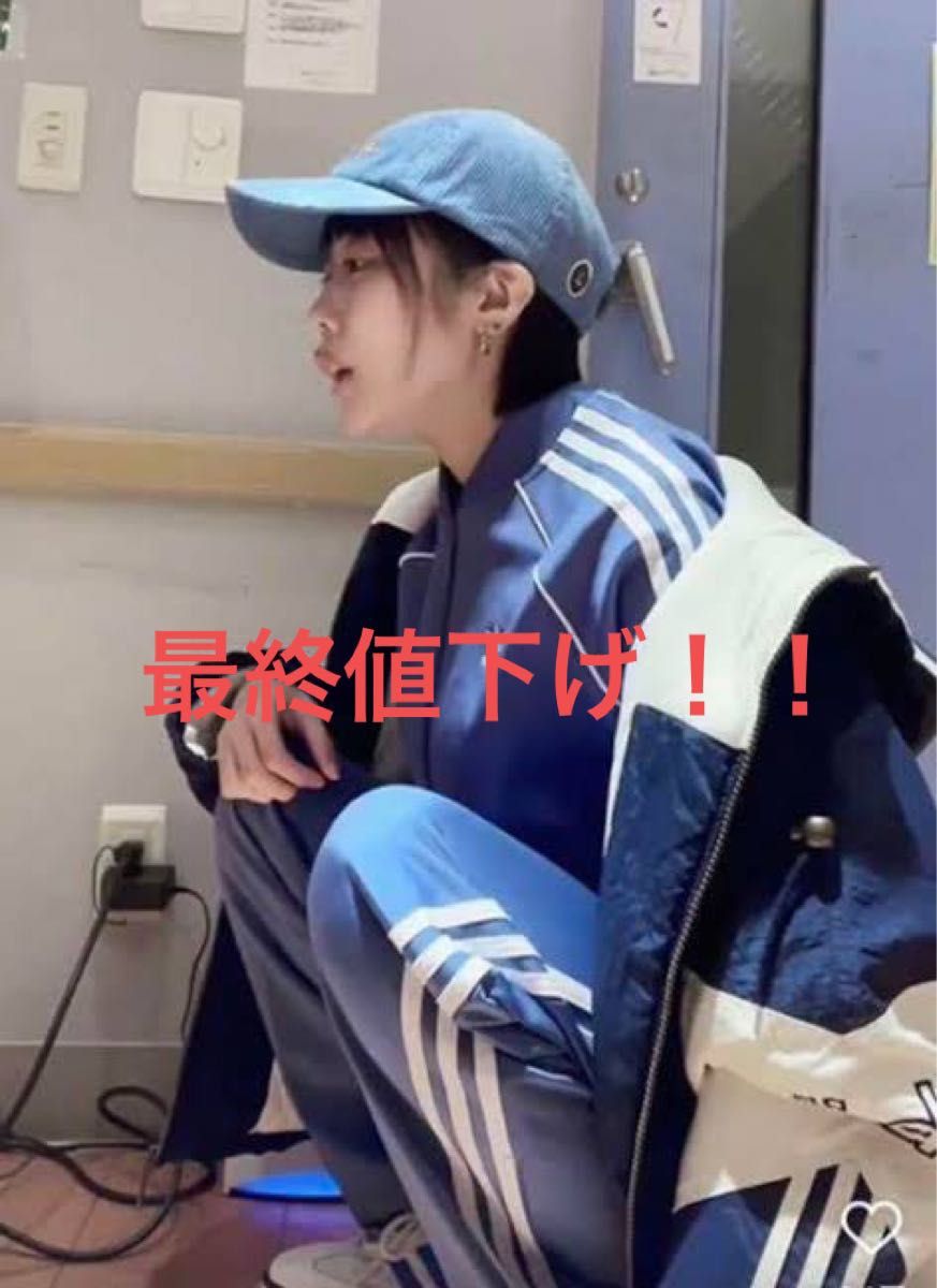 adidas ジャージ トラックジャケット あのちゃん着用 色違い ネイビー