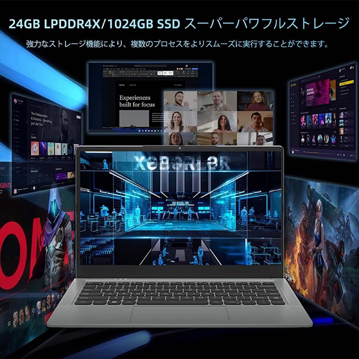 新品 ノートパソコン Windows11搭載 24GB RAM 1024GB SSD ノートPC 14インチFHD IPS液晶 