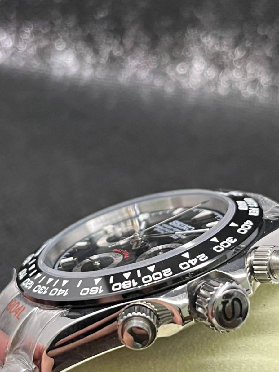 Yahoo!オークション - SEIKO MOD デイトナ ブラック オマージュ Yahoo!オークション - SEIKO MOD デイトナ ブラック オマージュ