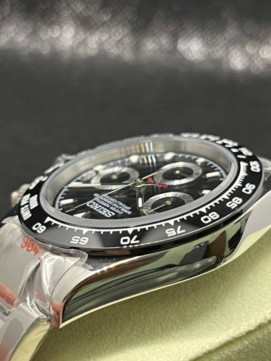 Yahoo!オークション - SEIKO MOD デイトナ ブラック オマージュ Yahoo!オークション - SEIKO MOD デイトナ ブラック オマージュ