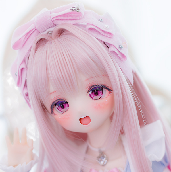 ロンシュカ DDH-01 カスタムヘッド セミホワイト肌 + デカールアイ