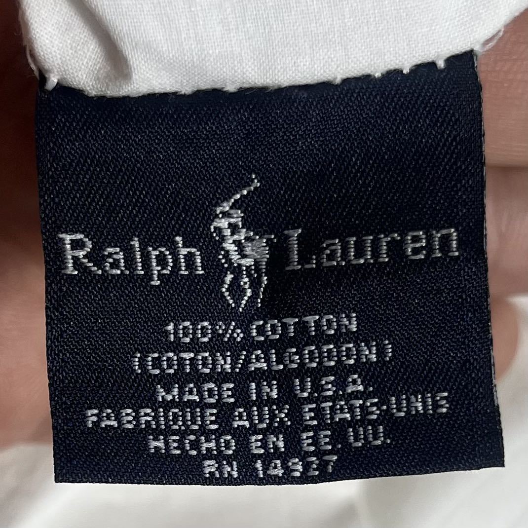 ■ 90s 90年代 USA製 ビンテージ Ralph Lauren ポロ ラルフローレン Polo Bear ポロベアー ピローケース 枕カバー 白 アメカジ シーツ ■ _画像9