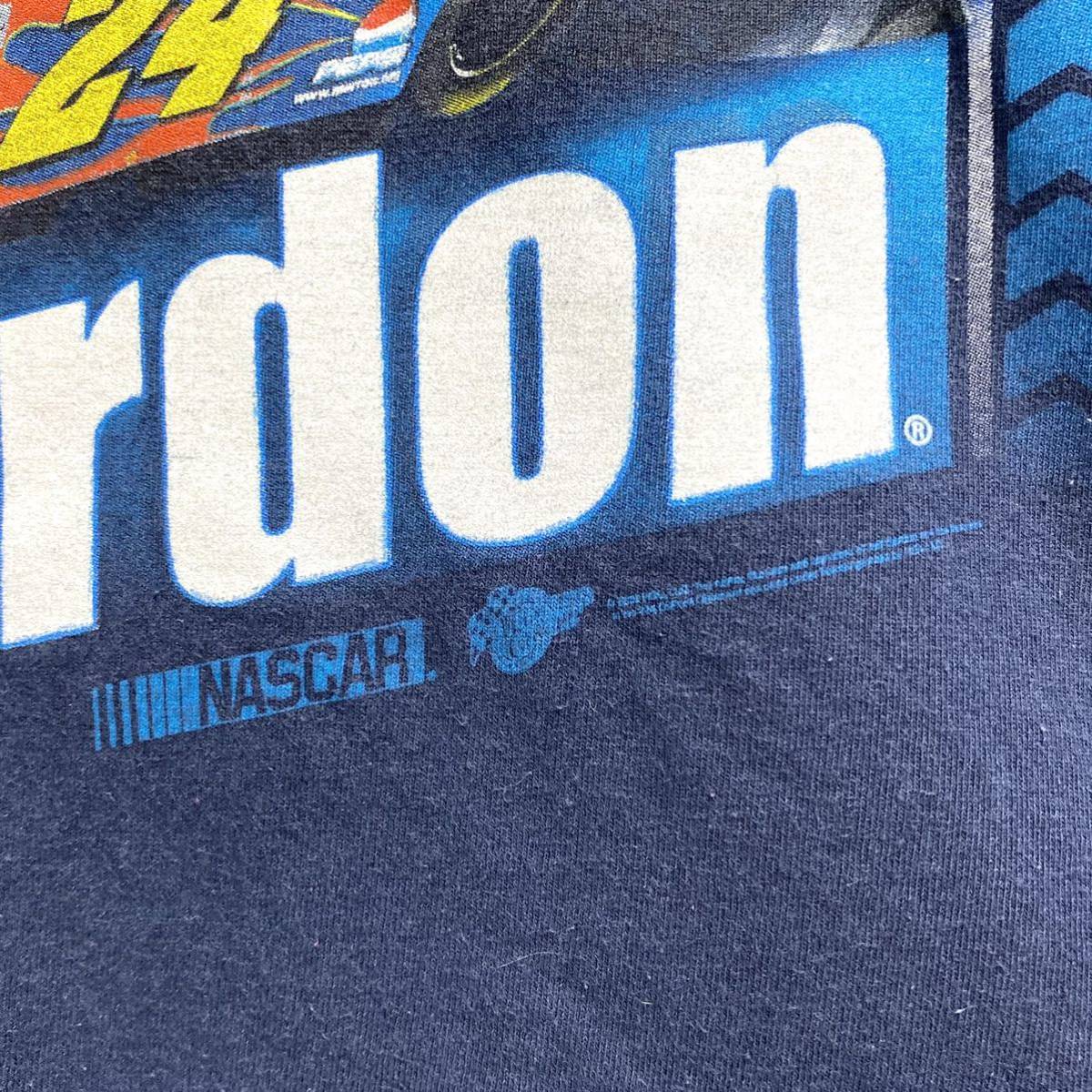 ■ Winner's Circle NASCAR ナスカー Jeff Gordon ジェフゴードン #24 イラスト レーシング 長袖 Tシャツ ロンT 古着 DUPONT アメカジ ■ の画像5