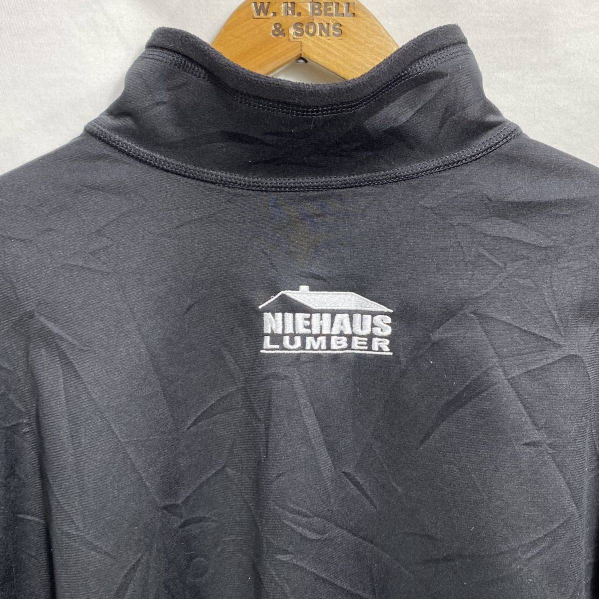 ■ 企業系 THE NORTH FACE ノースフェイス NIEHAUS LUMBER 刺繍ロゴ ハーフジップ 裏地フリース プルオーバー サイズXL 古着 アウトドア ■_画像5