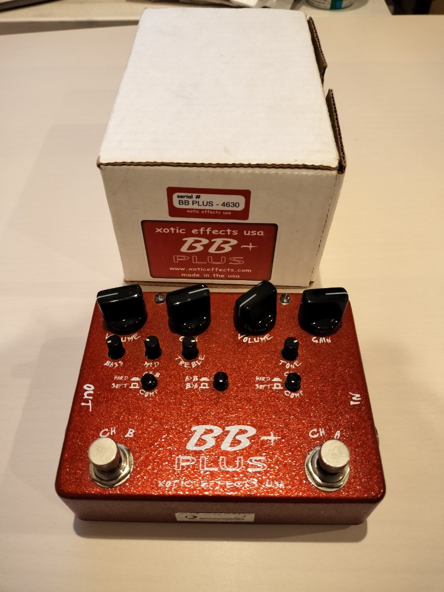 美品】Xotic エキゾチック BB+ PLUS オーバードライブ 2ch