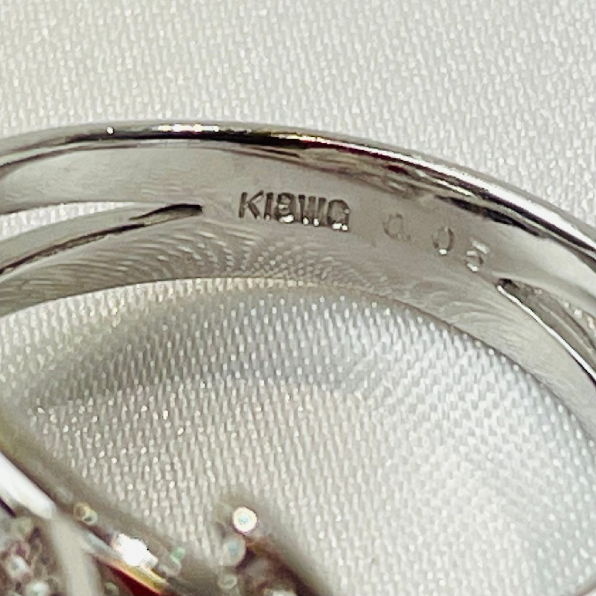K18WG★リング 指輪 ◇ダイヤモンド0.050ct　●12号 【中古】 /10025504_画像4