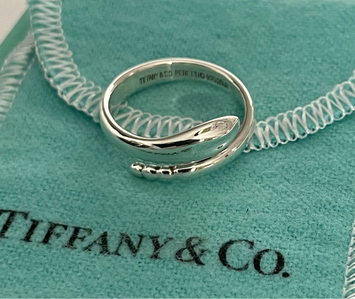 美品TIFFANY ティファニー スネークリング12号 ビンテージ