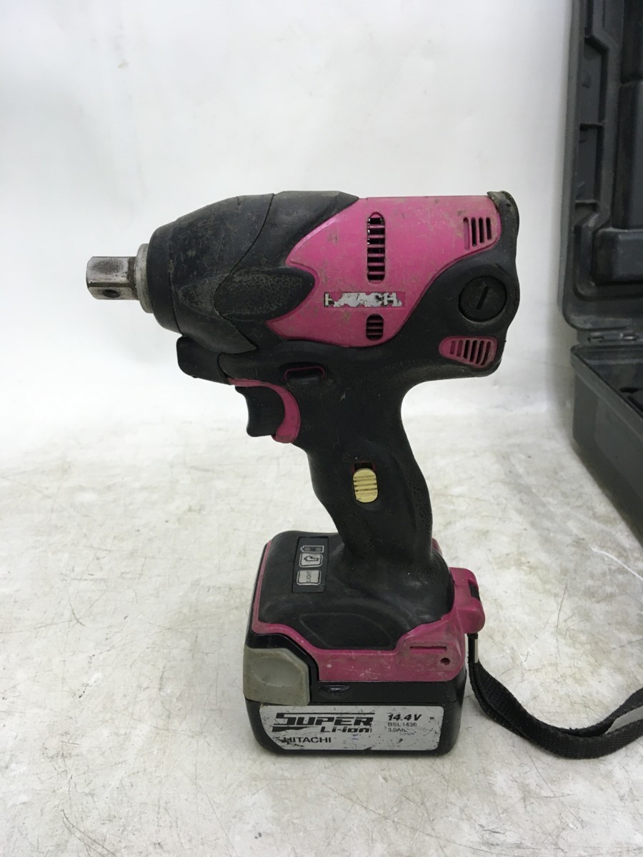 中古品】日立工機 HITACHI 14.4Vコードレスインパクトレンチ WR14DSL