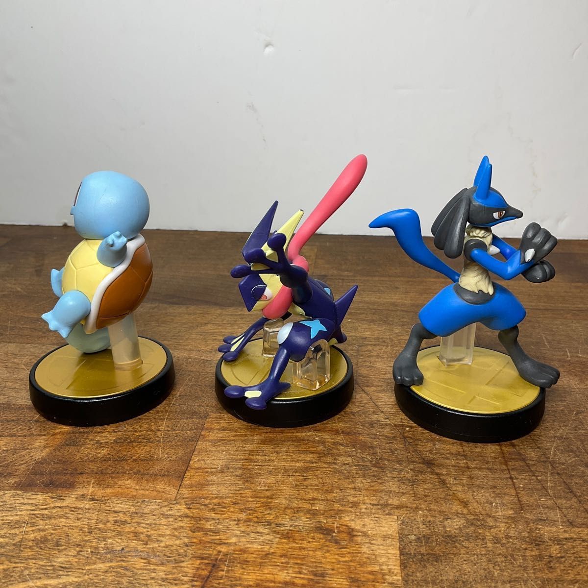 ゼニガメ ゲッコウガ ルカリオ 3体セット アミーボ　amiibo 大乱闘スマッシュブラザーズシリーズ ポケットモンスター