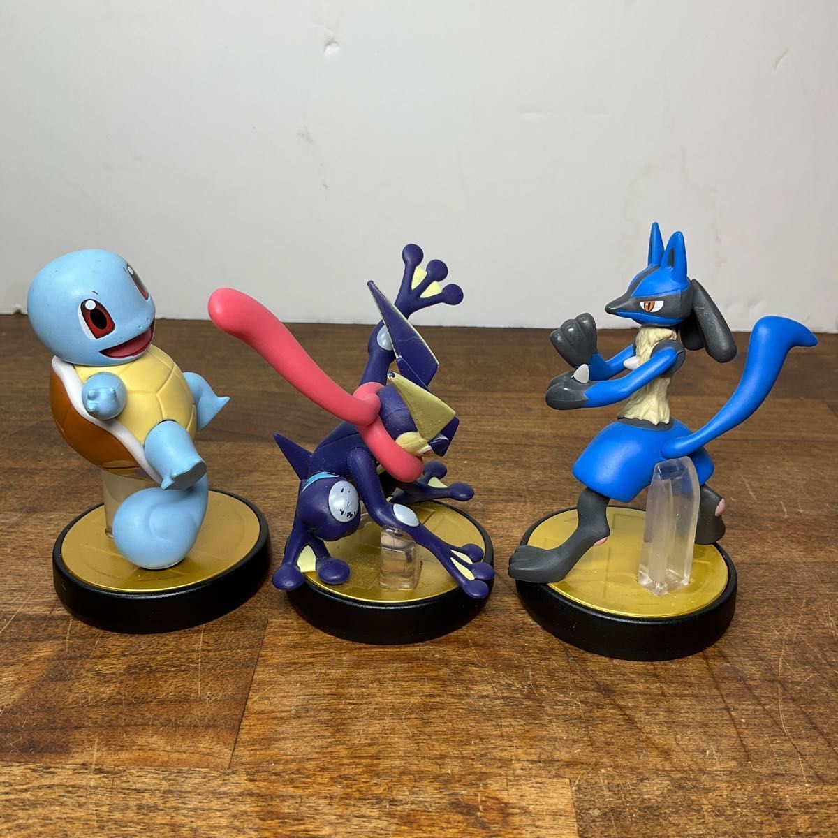 ゼニガメ ゲッコウガ ルカリオ 3体セット アミーボ　amiibo 大乱闘スマッシュブラザーズシリーズ ポケットモンスター