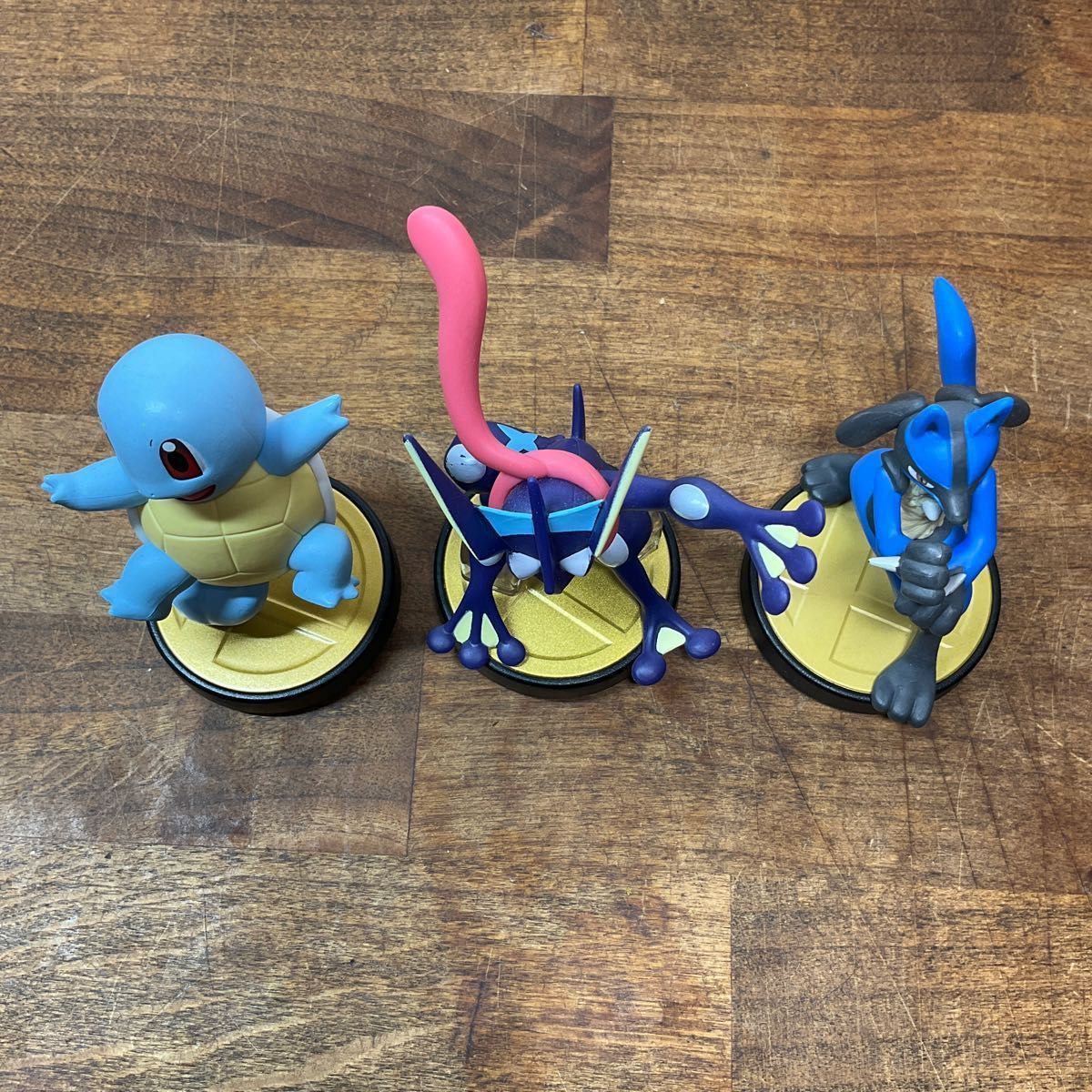 ゼニガメ ゲッコウガ ルカリオ 3体セット アミーボ　amiibo 大乱闘スマッシュブラザーズシリーズ ポケットモンスター