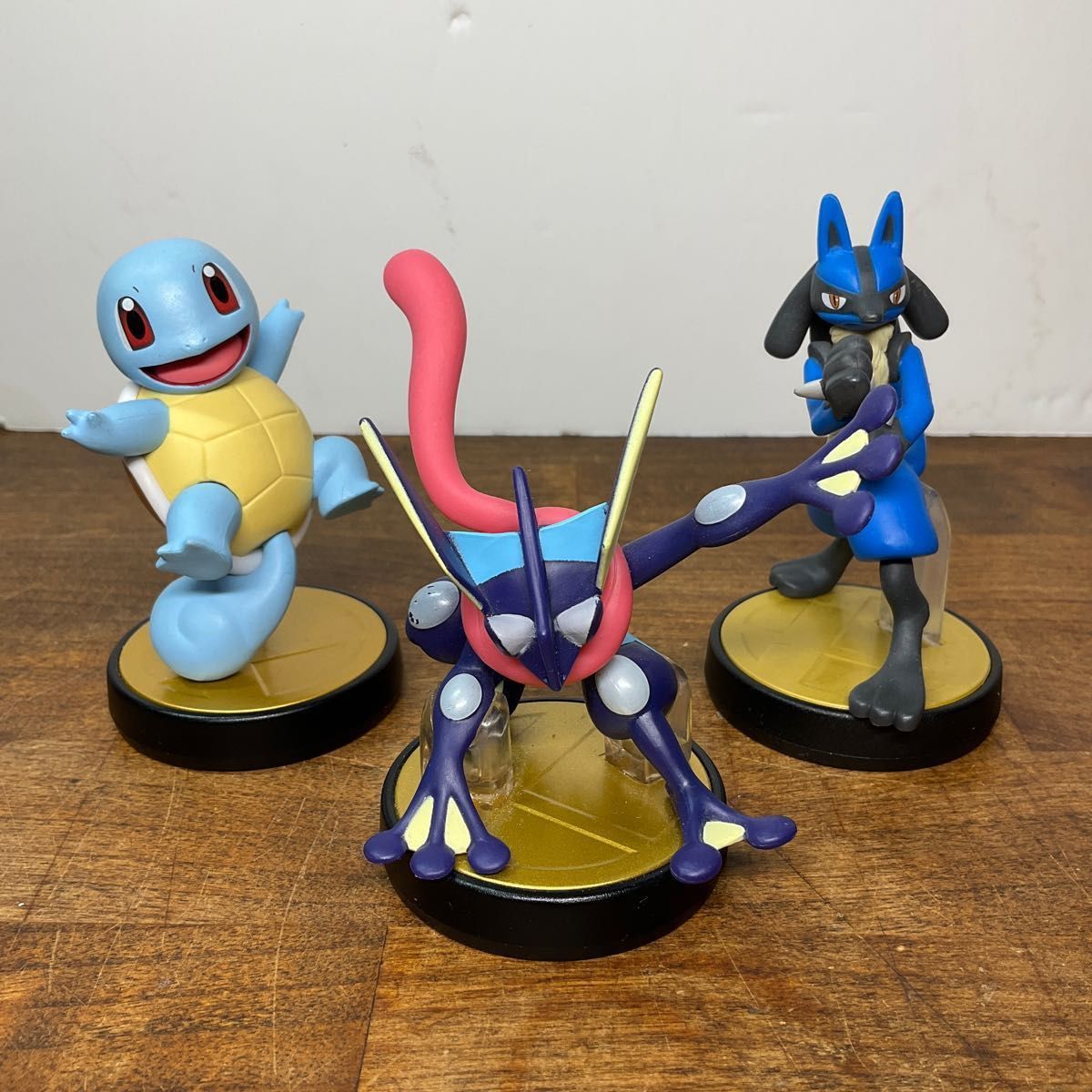 ゼニガメ ゲッコウガ ルカリオ 3体セット アミーボ　amiibo 大乱闘スマッシュブラザーズシリーズ ポケットモンスター