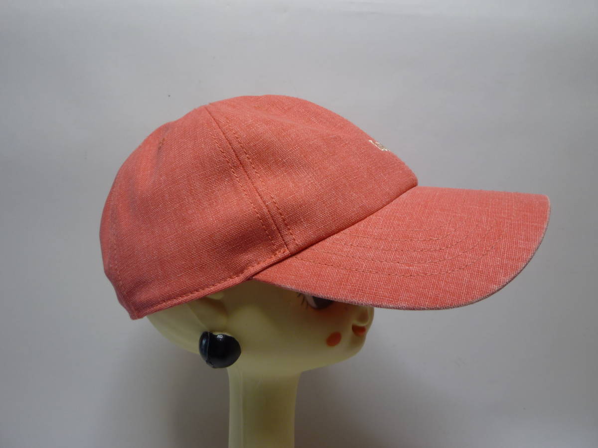 【新品】Lee ★リー　 ロゴ 刺繍 キャップ 帽子 ピンク　57～59cm　麻綿　★i5_画像3