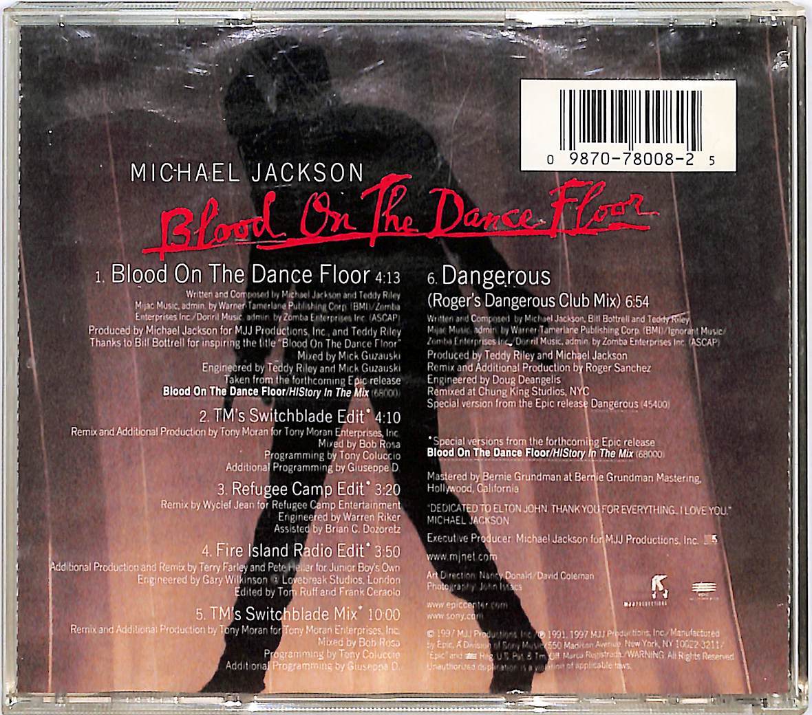 【輸入盤】CD■Michael Jackson マイケル・ジャクソン■Blood On The Dance Floor■49K78008_画像2
