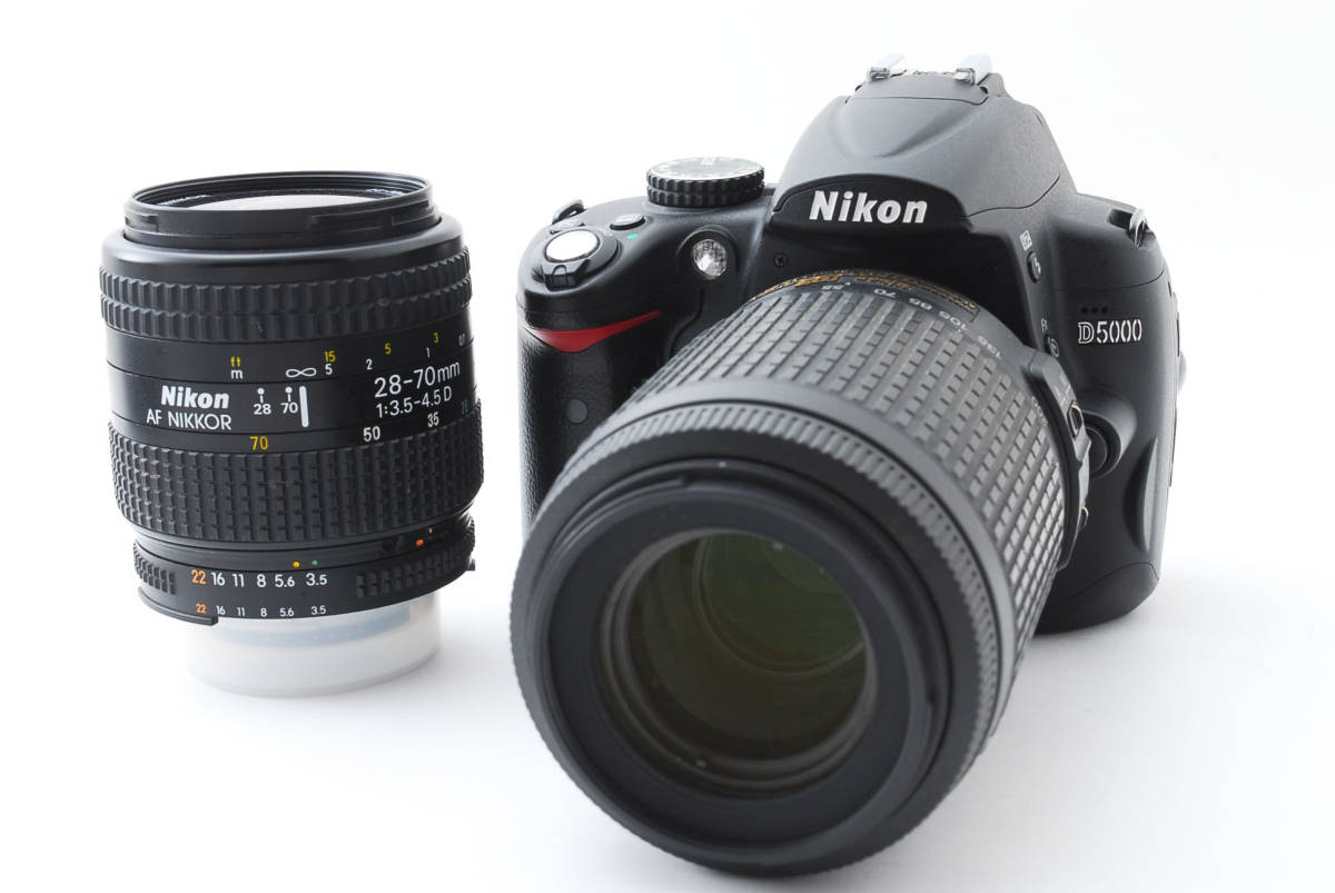 ☆外観極上品☆NIKON ニコン D5000 ダブルレンズ 2本セットでお得