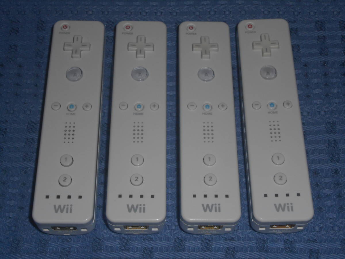 Wiiリモコン４個セット 白(shiro ホワイト) RVL-003 任天堂 Nintendo